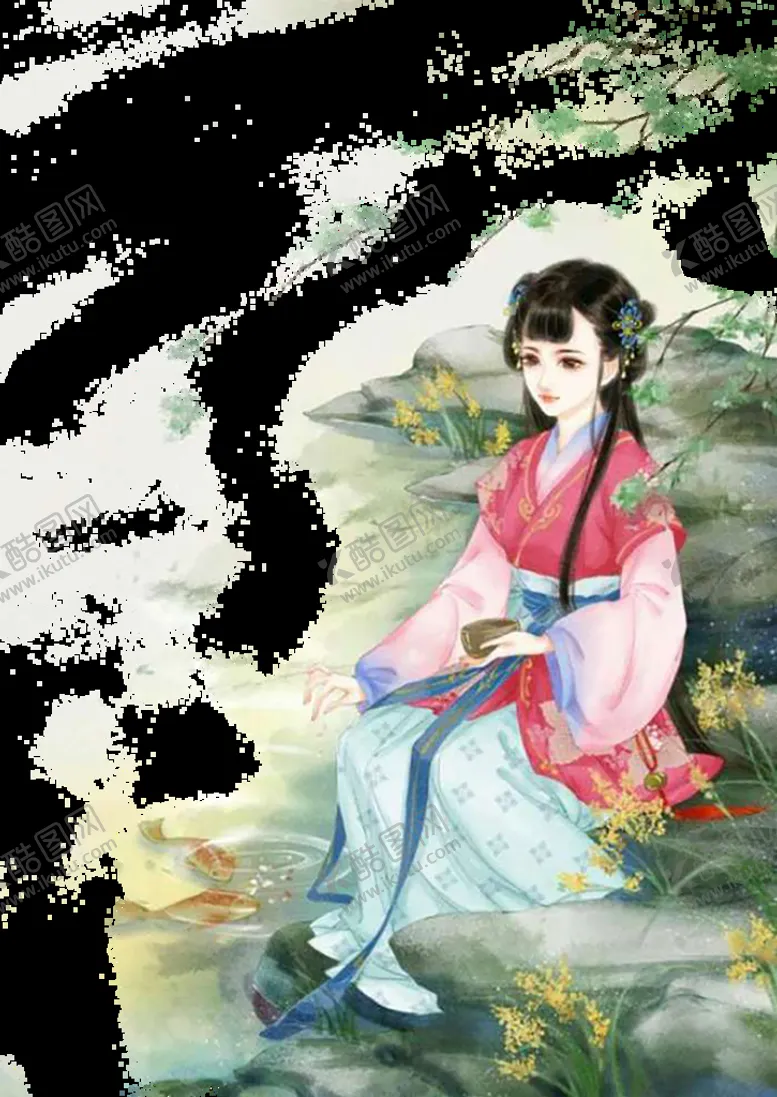 编号：13987510080547480415【酷图网】源文件下载-  古装帅哥美女插画图片