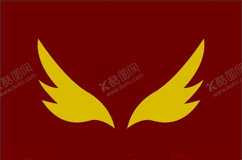 编号：12016110181632038181【酷图网】源文件下载-矢量花纹翅膀图案