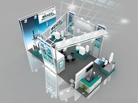 展览3D模型三面开口标准位维设计