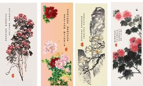 室内花背景装饰