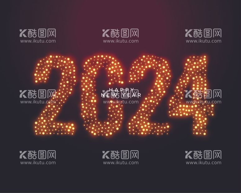 编号：51793612060352378521【酷图网】源文件下载-2024新年海报