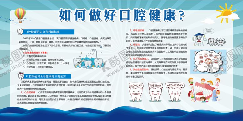 编号：03259810082124251952【酷图网】源文件下载-口腔健康展板