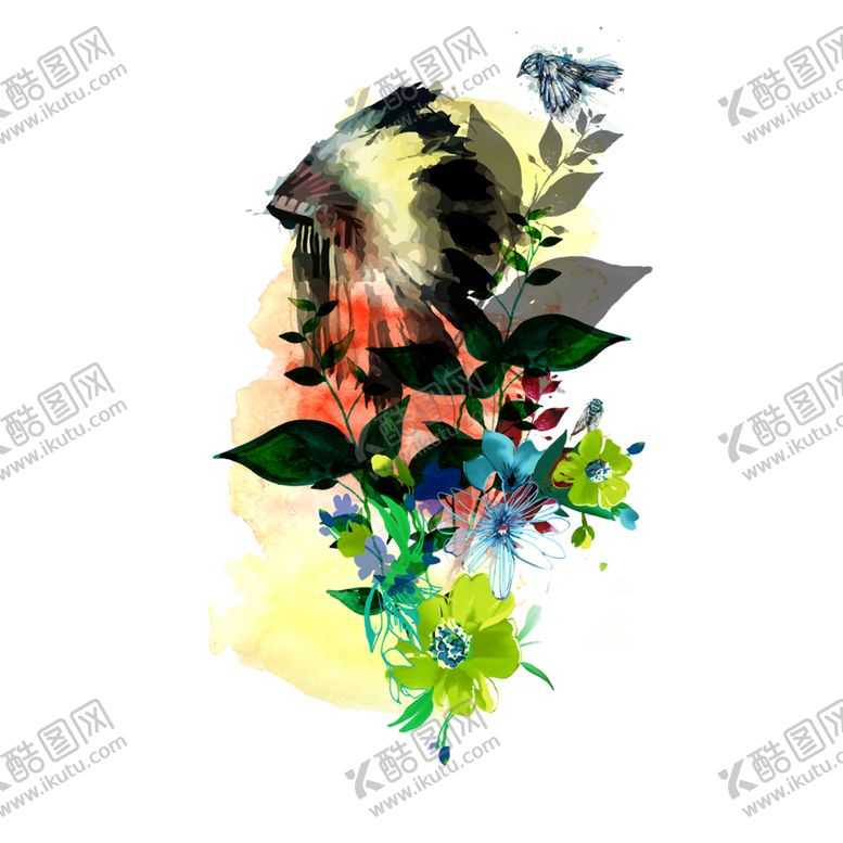 编号：75012210140955426803【酷图网】源文件下载-手绘花