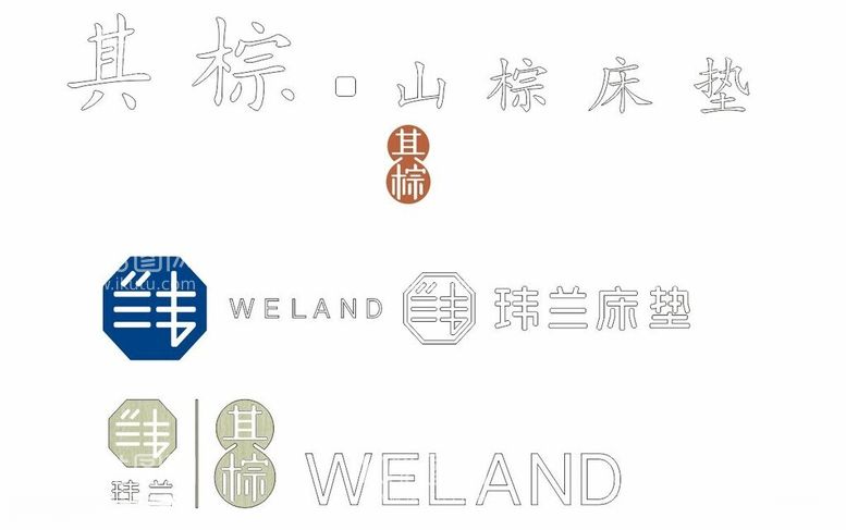 编号：83239212161338337213【酷图网】源文件下载-WELAND其棕山棕床垫玮兰床