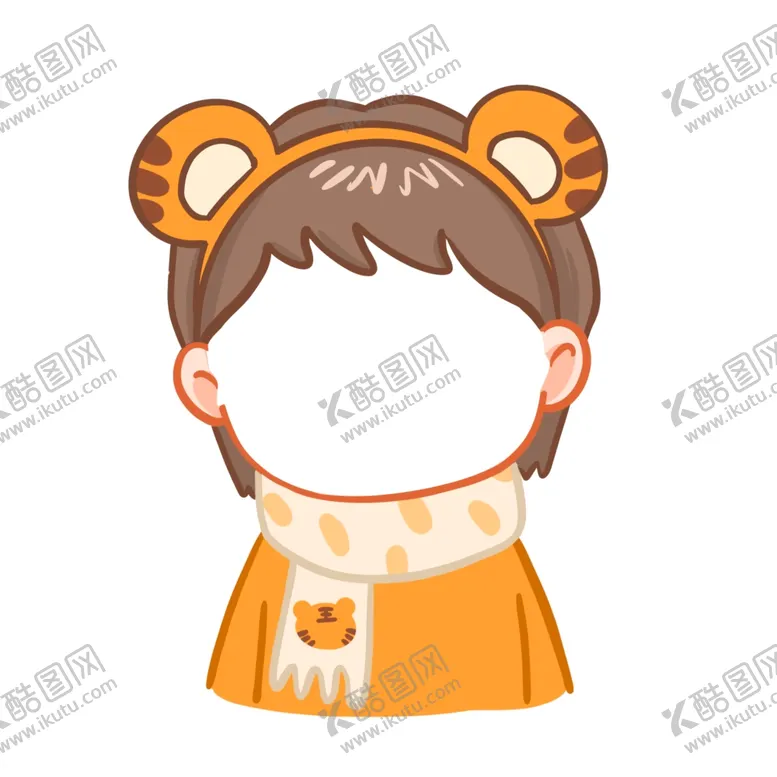 编号：63636412011854383294【酷图网】源文件下载-虎年头像框  