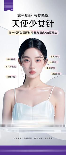 天使少女针海报