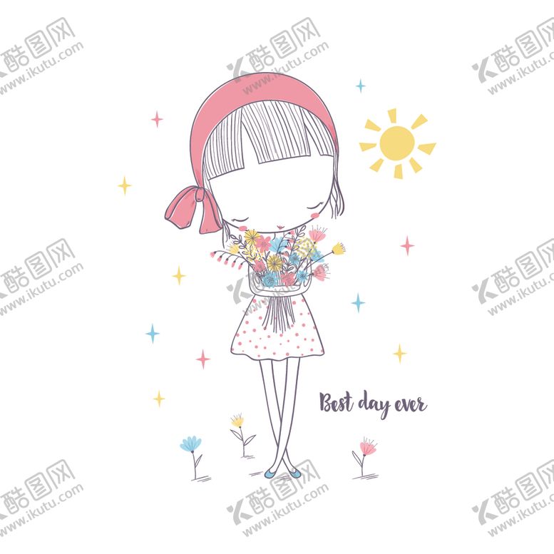 编号：21340606251618233635【酷图网】源文件下载-线条女孩