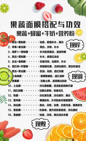 果蔬面膜