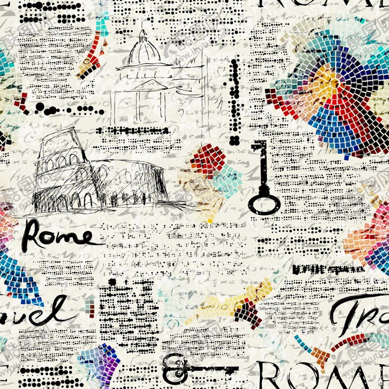 编号：83163710300256379056【酷图网】源文件下载-报纸涂鸦