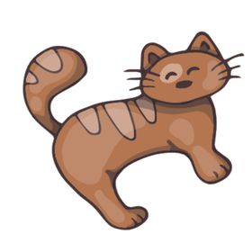 卡通动物猫咪图案