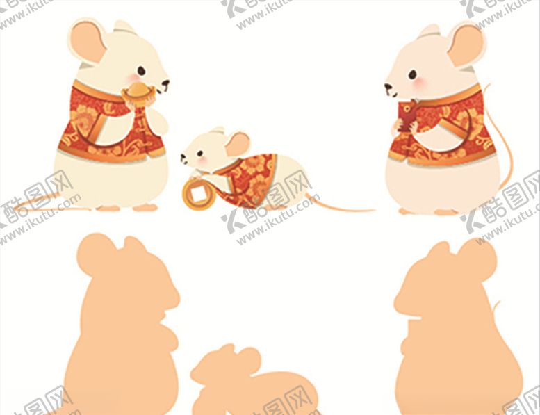 编号：79405109212223461200【酷图网】源文件下载-吉祥鼠年鼠矢量图