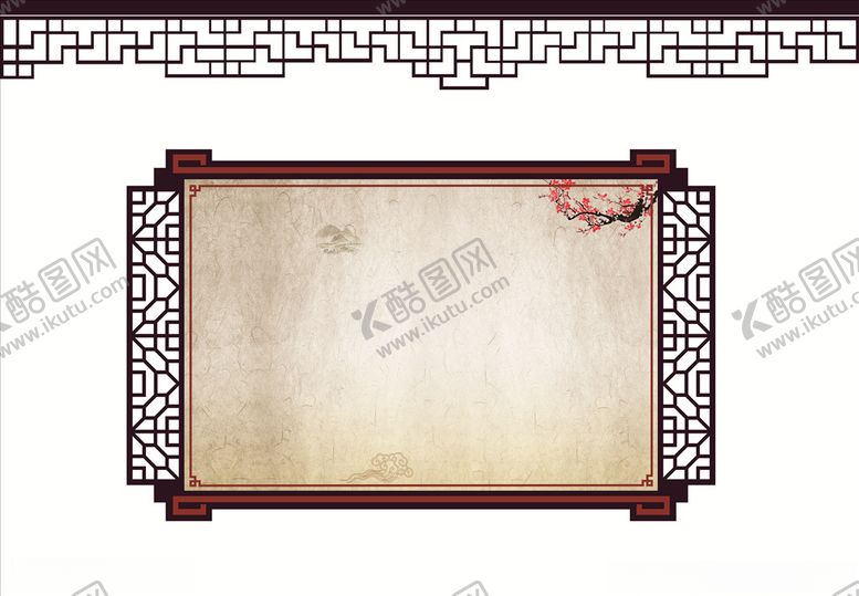 编号：83712306190741544226【酷图网】源文件下载-古风木雕展板