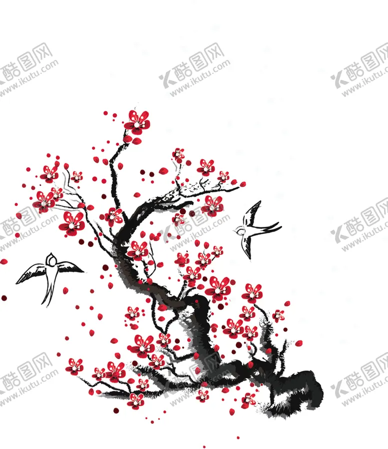 编号：70939609120357166191【酷图网】源文件下载-樱花创意绘画图案