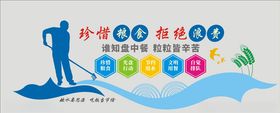 珍惜粮食文化墙
