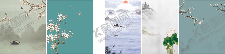 编号：71545602041631313401【酷图网】源文件下载-窗帘 背景图 水墨