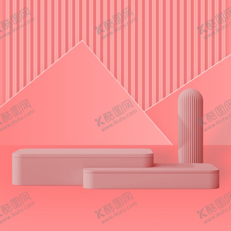 编号：01294709161032194108【酷图网】源文件下载-简约促销粉色展台背景