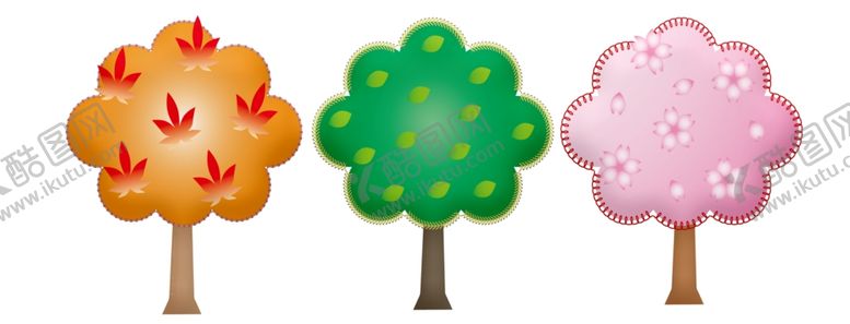 编号：45992009190229432568【酷图网】源文件下载-创意树木插图