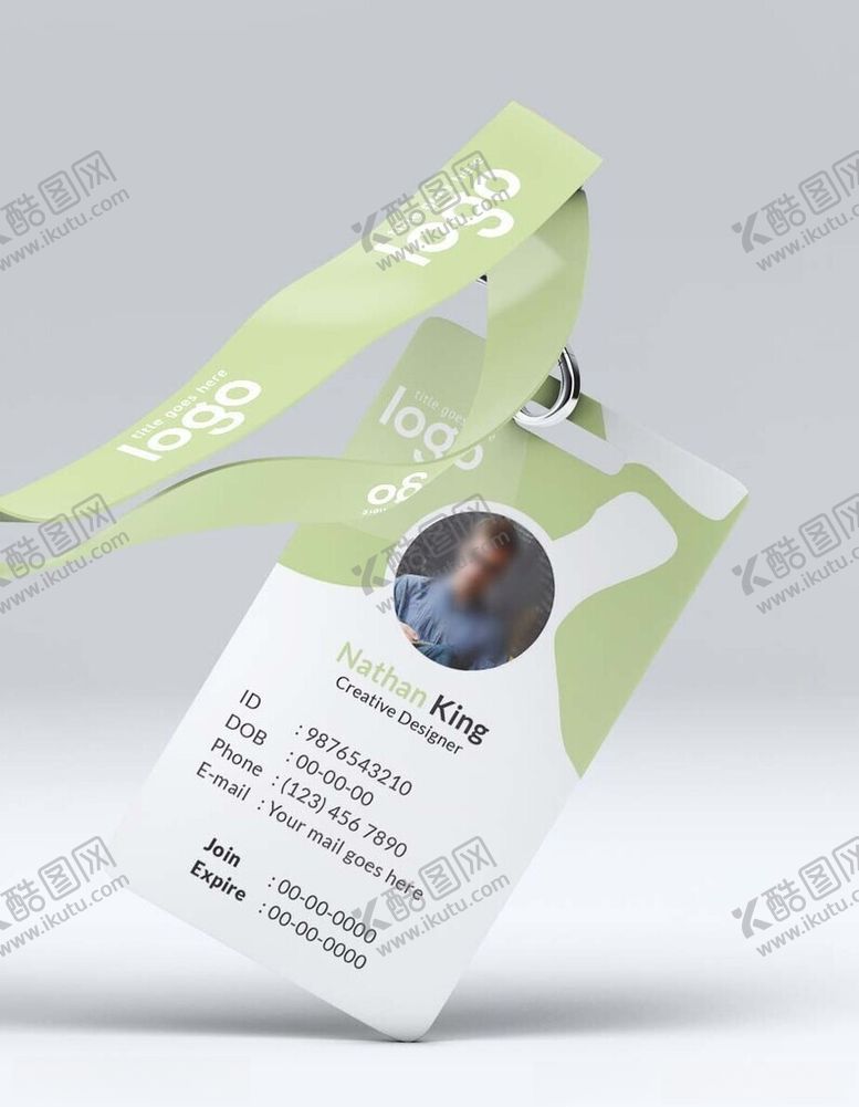 编号：22688102050429106456【酷图网】源文件下载-胸卡吊牌模板