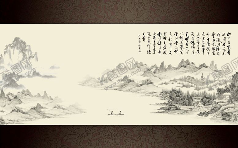 编号：17969106301056162630【酷图网】源文件下载-山水画水墨山水画意境山水画