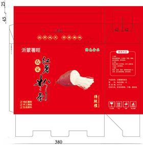 红薯粉条礼盒包装设计图
