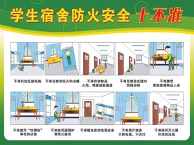 学生宿舍安全十不准