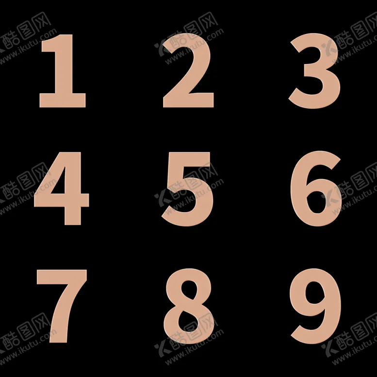 编号：61982409140217038247【酷图网】源文件下载-金色数字
