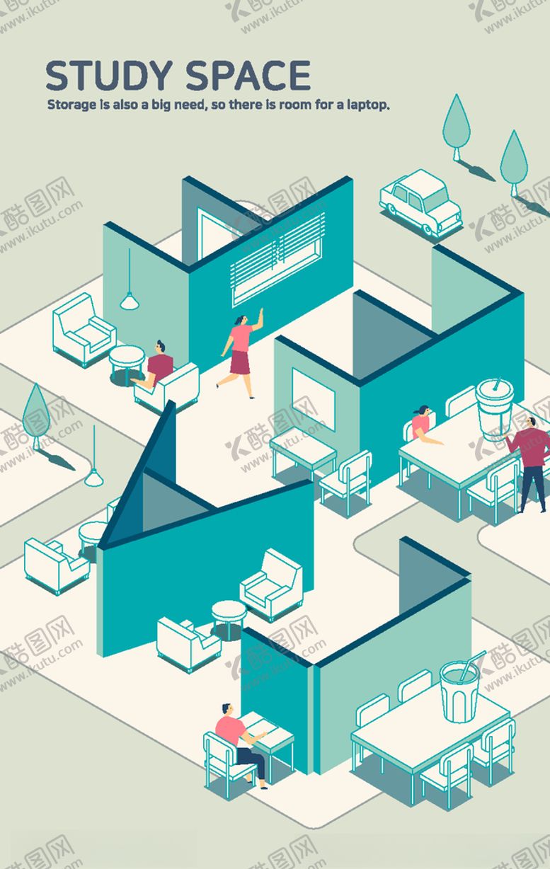 编号：17954609230741112134【酷图网】源文件下载-商务办公立体创意插画