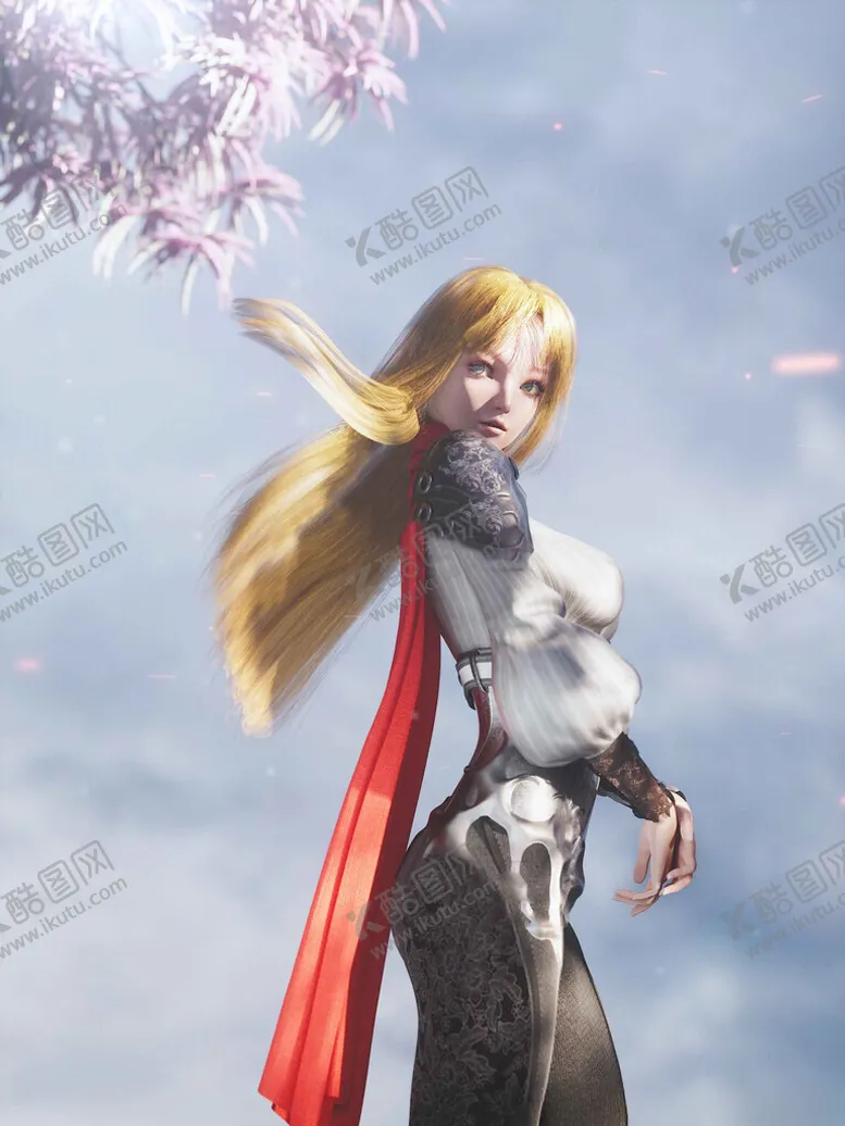 编号：77741101251201378819【酷图网】源文件下载-C4D模型女孩