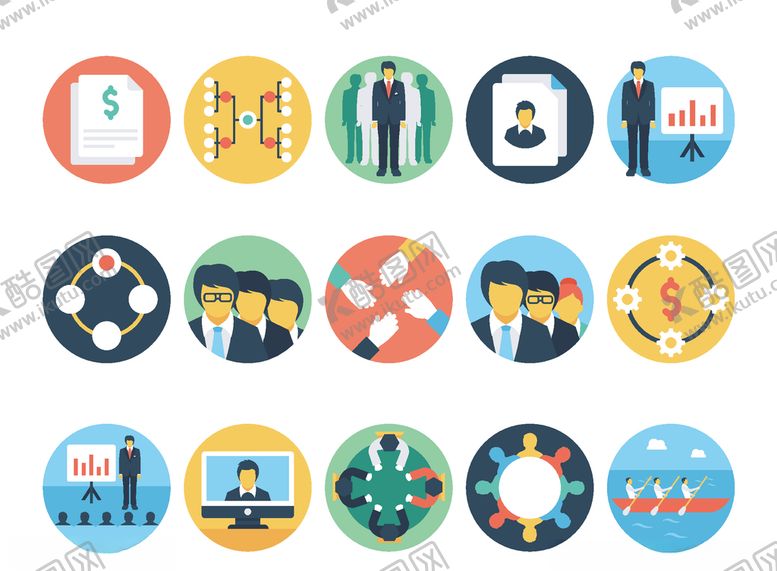 编号：70362509261101344076【酷图网】源文件下载-商务办公图标