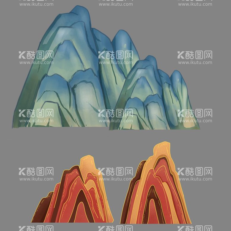 编号：97346612212209106516【酷图网】源文件下载-婚礼山峰层叠山峰国潮山峰