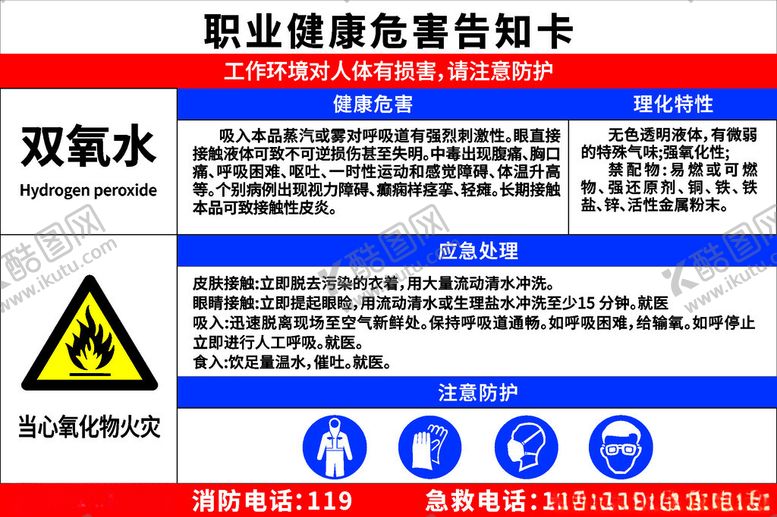 编号：28940702060251492561【酷图网】源文件下载-职业健康危害告知卡
