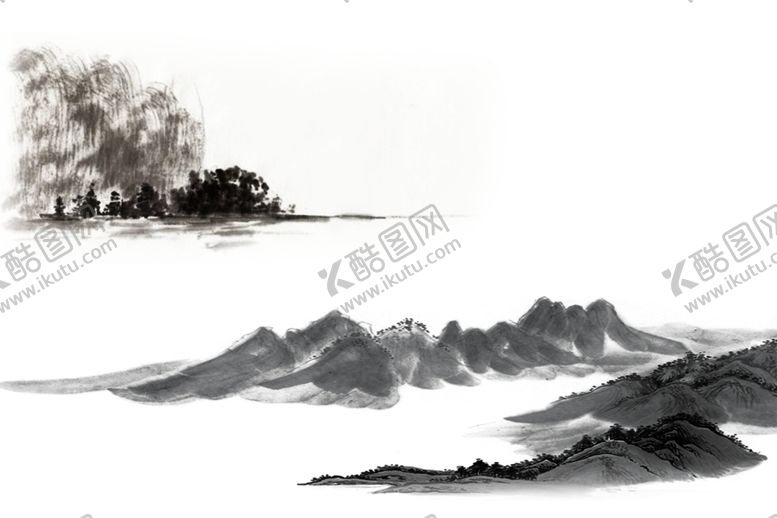 编号：59682505132149049200【酷图网】源文件下载-水墨山水素材