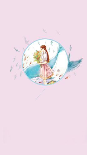 捧花的少女