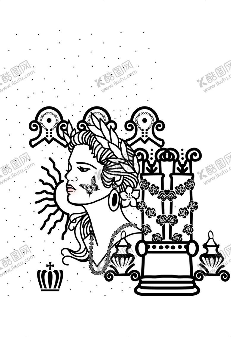 编号：21358409201804086852【酷图网】源文件下载-女人头