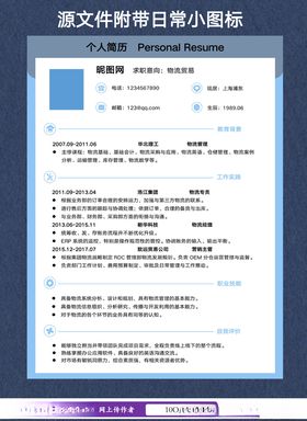货运物流贸易简历