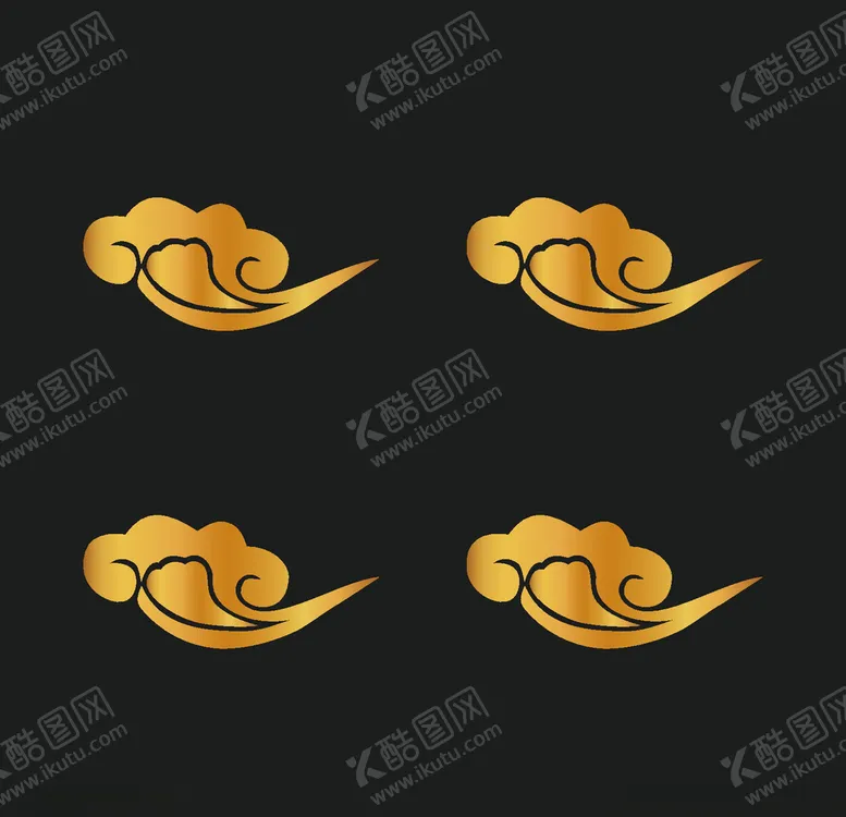 编号：15989306150037175263【酷图网】源文件下载-矢量古典祥云