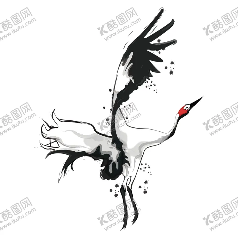 编号：79425504162243029694【酷图网】源文件下载-仙鹤元素