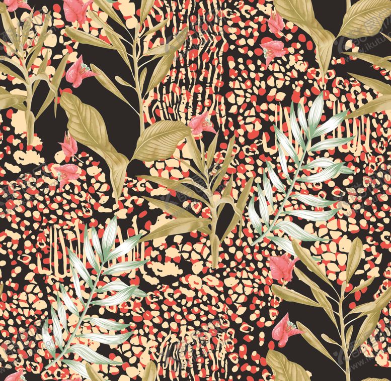 编号：88109609201401063826【酷图网】源文件下载-叶子豹纹