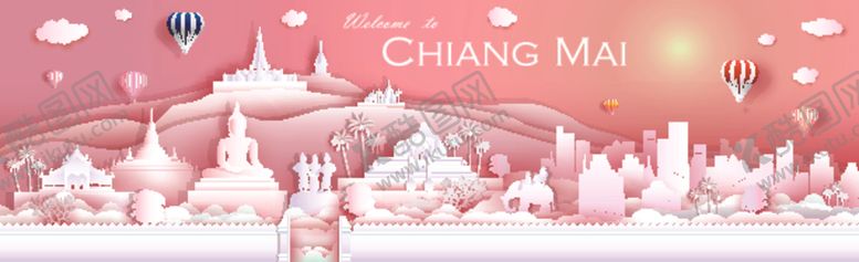 编号：55787510042225435842【酷图网】源文件下载-世界建筑剪影著名建筑剪影