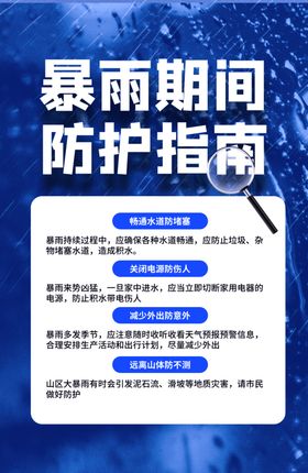 暴雨预警
