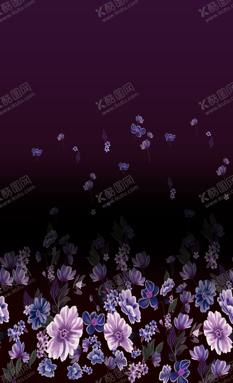 编号：82855106160729304076【酷图网】源文件下载-渐变手绘花