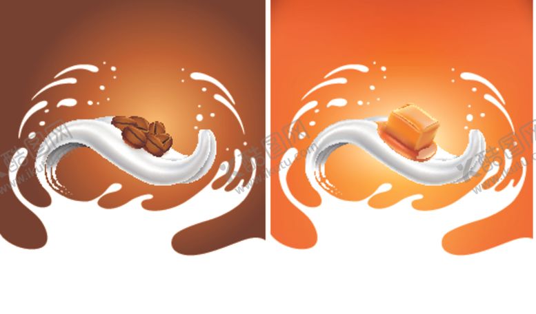 编号：81034811010054001375【酷图网】源文件下载-水果牛奶