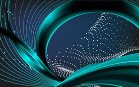 时尚炫彩立体方块科技矢量背景