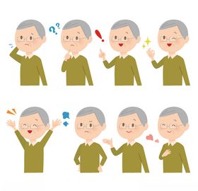 老人表情