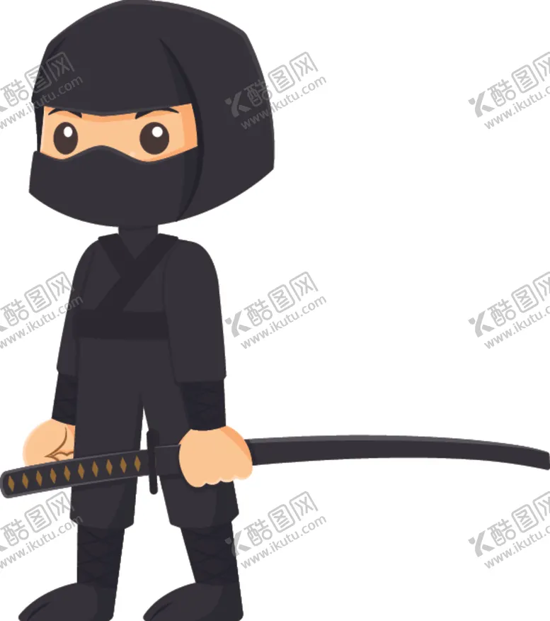编号：81536204122234096578【酷图网】源文件下载-卡通忍者