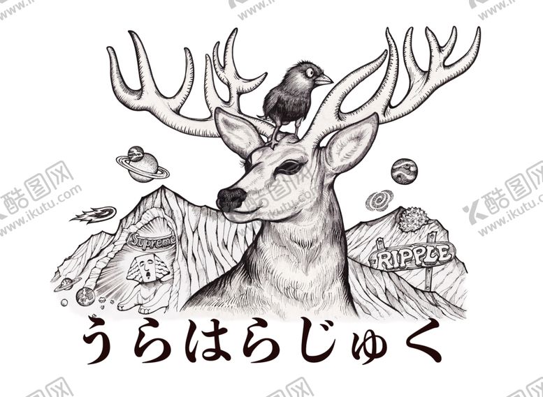 编号：36190309240857373895【酷图网】源文件下载-鹿元素