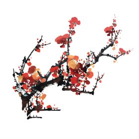 梅花树枝元素