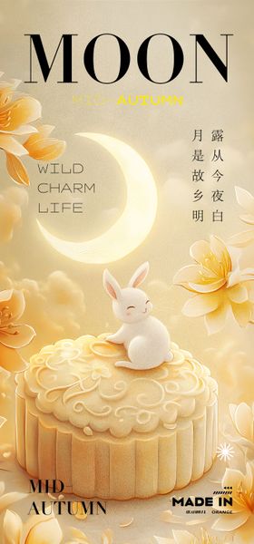 玉兔月圆海报