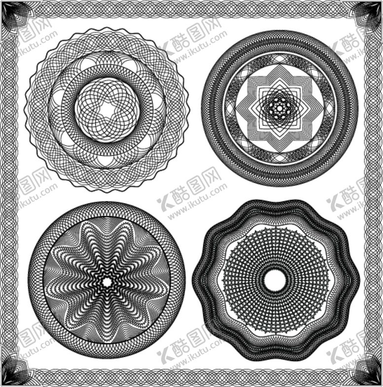 编号：47259910090918203897【酷图网】源文件下载-线条防伪防伪花纹花纹背景