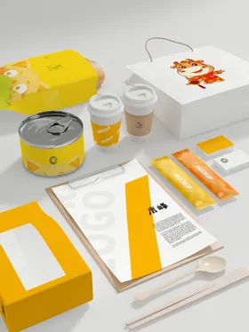 纸杯样机食品包装模板礼品袋
